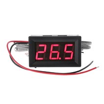 K 타입 M6 프로브 열전대 온도계 임베디드 고온 센서 미터, Black, 01 Black