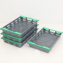 플라스틱 농수산물 운반상자그레이
