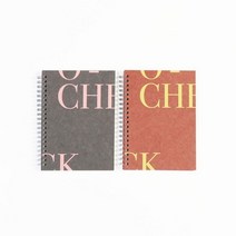 GO2shop GO2shop_ 문구용노트 필기 트윈링노트 디자인노트 필기노트 스터디노트, ★선택* The ring note B6 스프링노트, ★선택* 그레이