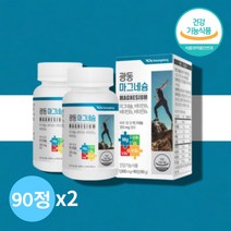 마그네시움 마그네숨 산화 마그네슘 비타민b1 b2 b6 마그네이슘 영양제, 마그네슘 비타민B군 90정 X2통