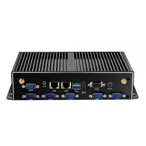 팬리스 미니 PC 인텔 코어 i3 4005U i5 4200U i7 4500U 6x RS232 DB9 2x 기가비트 이더넷 4G LTE WiFi HDMI VGA 6xUSB Windo, 8G RAM 128G SSD WiFi, Intel Celeron 2955U