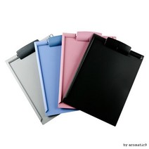 a4서류받침대 펜홀더클립보드 차트판 고급클립보드, 블루