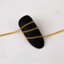 네일멜로 골드 베이직 체인 젤네일 원형 체인