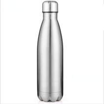 수입 온도 보온병 텀블러 죽통 마호병 업소용 에코베슬 진공 오래가는 1000ml 이중 벽 스틸 물병 병 보온 및 냉간 절연 진공 플라스크 스포츠 유지, 은, 750ml