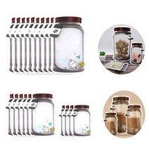 20 PACK Mason Jar Zipper Bags Food Storage Snack Zipper Bags Reusable Airtight Seal Food Storage Bag, 1