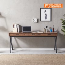 퍼스웰 시티 입식테이블 서랍형철재책상1800(SG_087), 그레이