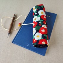 [DIY] (동영상설명) 필통만들기 돌돌말이필통3 두루말이필통 동백 외 디자인선택 필통재료 롤필통만들기 펜파우치 색연필파우치, 보헤미안블루