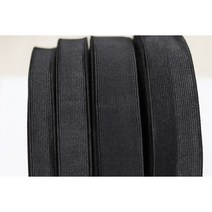 (1롤)이중직 고탄력 고무 밴드 20 25 32 38mm 검정