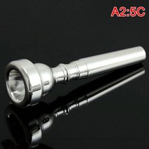 전문 황동 트럼펫 마우스 피스 실버 도금 표준 3C 5C 7C 악기 액세서리, Silver 5C