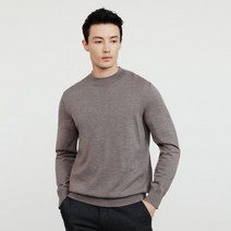남성 목폴라 반목 모크넥 니트 스웨터 캐시미어 코듀로이 Kuegou 2022 가을 겨울 100 울 목-넥 따뜻한 슬림 피트 뜨개질 풀오버 플러스 사이즈 jx02