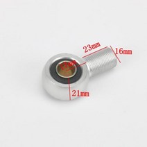 오토바이악세사리 튜닝 충격 흡수기 커넥터 O 라운드 엔드 오토바이 강화 장치 17mm 40mm 60mm 댐퍼 높이 증가 부품, 02 Silver17mm
