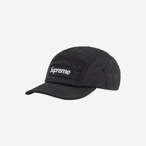 [정품] 슈프림 퀼티드 라이너 캠프캡 블랙 - 22FW Supreme Quilted Liner Camp Cap Black