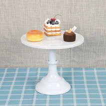 애프터눈 티 트레이 케이크 스탠드 디저트 아이언 파티 디스플레이 결혼식 홈 장식 단련 생일 퍼지 데스크탑, 8.WHITE  10인치