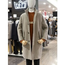 티아이포맨 티아이포맨 21 F/W 멜란지베이지 핸드메이드 하이넥코트 M218MCTM902 (P001897777)