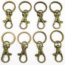 ALL in ONE Lobster Clasps Claw Swivel Trigger Clips Snap Hooks Bag Key Ring Hook Charms Findings (10, 1