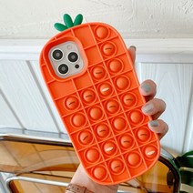 수나르 팝잇 아이폰SE3 SE2 XR XS 맥스 X 8 7 6 플러스 캐릭터 푸쉬팝 실리콘 케이스, 선택완료, 아이폰SE2(2020)/spc215 레드가재