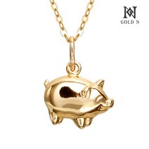 골드앤 황금 복 돼지 목걸이 소