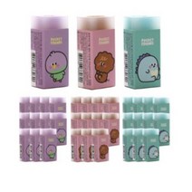 핑크풋 포켓 프렌즈 센터 지우개 3종 세트 500, 12세트