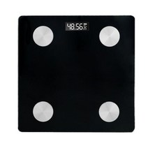 욕실 저울 블루투스 바닥 바디 스케일 BMI 지방 LED 디지털 스마트 무게 규모 균형 구성 분석기, black