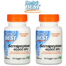 닥터스베스트 세라펩타제 40 000SPU 90캡슐 X 2팩