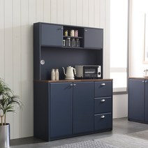 장인가구 셰리 네이비 1200 서랍 상부 주방수납장세트