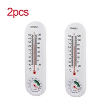 온습도계 디지털 적외선 신생아 아날로그 정확한 최고최저 온습도계 열전대 실내 어항 오븐 3/2/1pcs 긴 벽, 한개옵션1, 02 2pcs