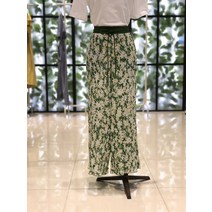 듀엘 플라워 주름 와이드 밴딩 팬츠 (L232PSA055)(1983130)