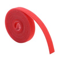 식물 붕대 벨크로 넥타이 조정 가능한 지원 재사용 패스너 테이프 홈 가든 액세서리, 03 Red 1pc