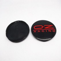 자동차휠캡 휠캡링 커버 타이어캡 마개 4pcs 55mm M582 OZ 레이싱 센터 허브 Hubcaps 림 교체 먼지 합금 엠블렘, Black