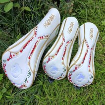 HONMA 아이언 드라이버 우드 골프 클럽 보호 커버 세트 혼마 보호캡, 화이트 드라이버 우드 커버