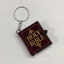 HOLYBIBLE 가죽 성경책 펜던트 목걸이 미니어쳐 납골당꾸미기 처 추모장식 FRANKLIN 키링 봉안당 이스라엘 미니 유대교 히브리어 성서 실제 종이 키 체인 읽기 가능 패션, 12.E wine red