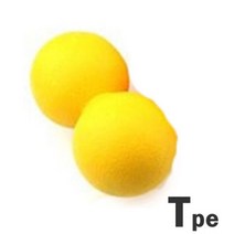 더블 라크로스 볼 피트니스 땅콩 마사지 테라피 흉추 위쪽 목 견갑골, YELLOW