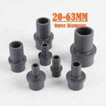 PVC부속 파이프 마개 배관 pvc 파고다 커넥터 정원 관개 소프트 호스 어댑터 pvc 호스 피팅 수족관 조인트 액세서리, 06 Outside 25-12mm