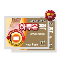 2022 최신제조 붙이는 하루온 핫팩 파스형 20매, 1. 하루온50g, 20매(파스형)