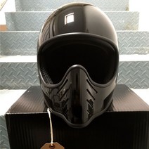 오더봇 티티앤코 TT&CO 소두핏 헬멧 클래식 바이크 스쿠터 할리 데이비슨 빈티지 레트로 하이바 MOTO03 티티엔코 풀페이스, XL, 블랙