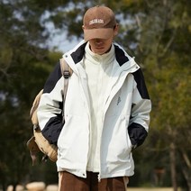 밍크털 가을 겨울 아웃도어 커플 바람막이 남여 탈부착 에어 등산복 쓰리인원