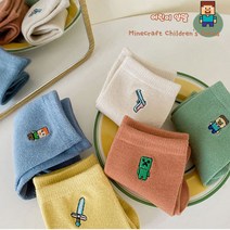 꾸니블리 #마인크레프트 자수양말세트 넘넘 멋져요! 5켤레세트