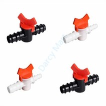 46 8 10 12 16 20 25mm 호스 가시 양방향 직선 감소 플라스틱 볼 밸브 수족관 정원 관개 물 흐름 제어, 08 12mm-8mm