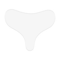 목세로주름 세로목주름 일일일팩 눈밑주름패치 목주름팩 실리콘팩 재사용 가능한 실리콘 주름 방지 목 패드 투명 그루브 제거 스킨 케어 실리카 젤 패치 페이셜, 05 ClearT shape