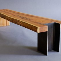 모던 원목벤치 디자이너 빈티지 아트벤치 카페 야외, 100X35X45cm