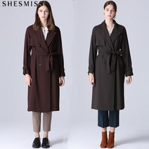 쉬즈미스 [쉬즈미스] 맨하탄 더블 브레스트 트렌치 코트