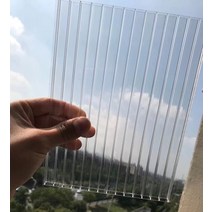카보네이트 렉산 복층 투명 벌집 판넬 창고 파티션 10 12 16mm, 500x500x10mm, 투명한 이중 레이어 구조