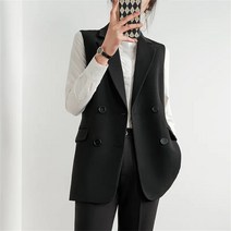 MJ081477 봄가을 여성 베스트 조끼 가디건 정장자켓 빅사이즈