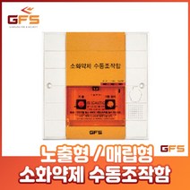 GFS 소화약제 수동조작함 가스 가스계 S3GS / S3GF 매입 노출, GFS 소화약제 수동조작함_노출형