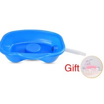간이욕조 반신 원룸 이동식 휴대용 접이식 foheel neck rest hairwashing 세면대 보울 싱크 배수관 핸디캡 침대 분지 샴푸 분지 for the 57, 푸른