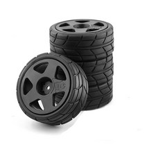 rc카 입문용 무선 조종 1/10 RC 랠리 레이싱 플라스틱 휠 림 26mm 고무 타이어 타미야 TT02 XV01 HSP HPI, 02 A2