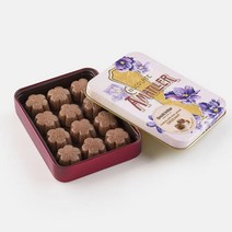 초콜릿 아마틀러 AMATLLER Milk Crocant 스페인 크로칸트 플라워 프랄린 밀크 초콜릿 틴 72g, 6팩