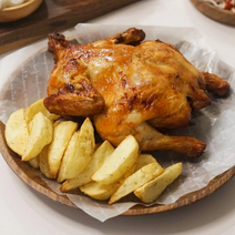 살림레시피 옛날통닭 2마리 1600g 간편한 에어프라이어치킨 에어프라이어요리, 매콤한 맛 1마리 + 순한맛 1마리