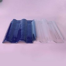 지붕 판넬 외장재 마감재 조립식 타일 플라스틱 칼라, 투명직각 345너비x450길이x5mm두께대형버전