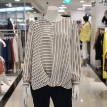 베스띠벨리 동아쇼핑 스트라이프블루종블라우스